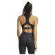 Adidas Γυναικείο μπουστάκι Techfit Medium-Support High-Neck Print Bra